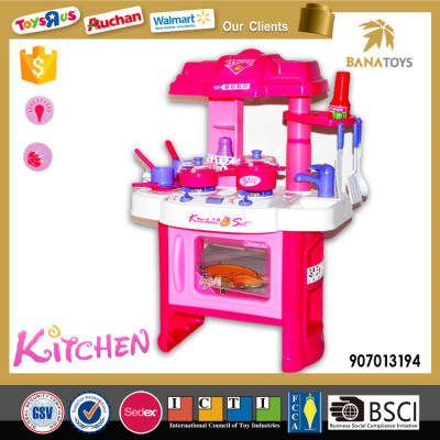 Battery operated toy kitchen set cooking game only for girls