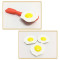 Pretend play cooking race game plastic spoon and egg