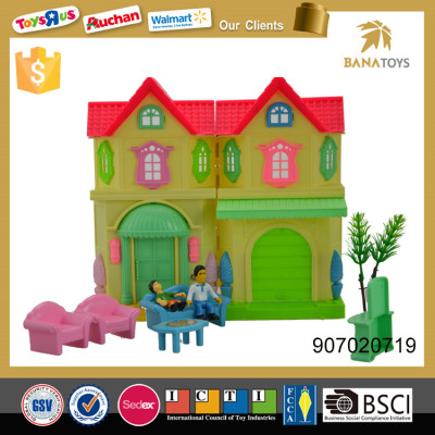 Educational diy miniature house with Furniture Set
