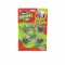 green and black realistic saltatorial frog toy