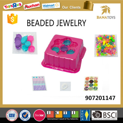 Girls favor plastic bead jewelry bracelet