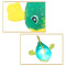 Mini plastic fish diving toy with light
