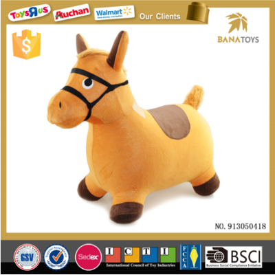 Cute ride on plush horse animal toy