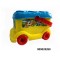 Kids cartoon plastic educational building block toy car  for kids