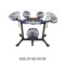 Electric kids drum set with keyboard