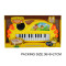 Musical instrument electronic organ keyboard with light