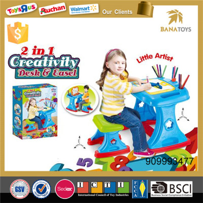 2 IN 1 drawing board and children study table