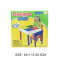 Children educational learning desk chair multifunction Splicing colorful square for kids