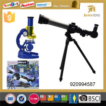 Astronomical telescope and microscope for kids science experiments