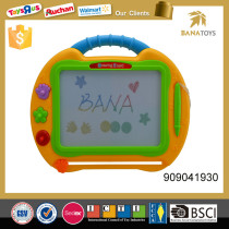 Educational colorful intelligence magnetic writing painting board toy with little stamp