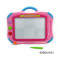 Educational colorful pink intelligence magnetic writing painting board toy with little stamp