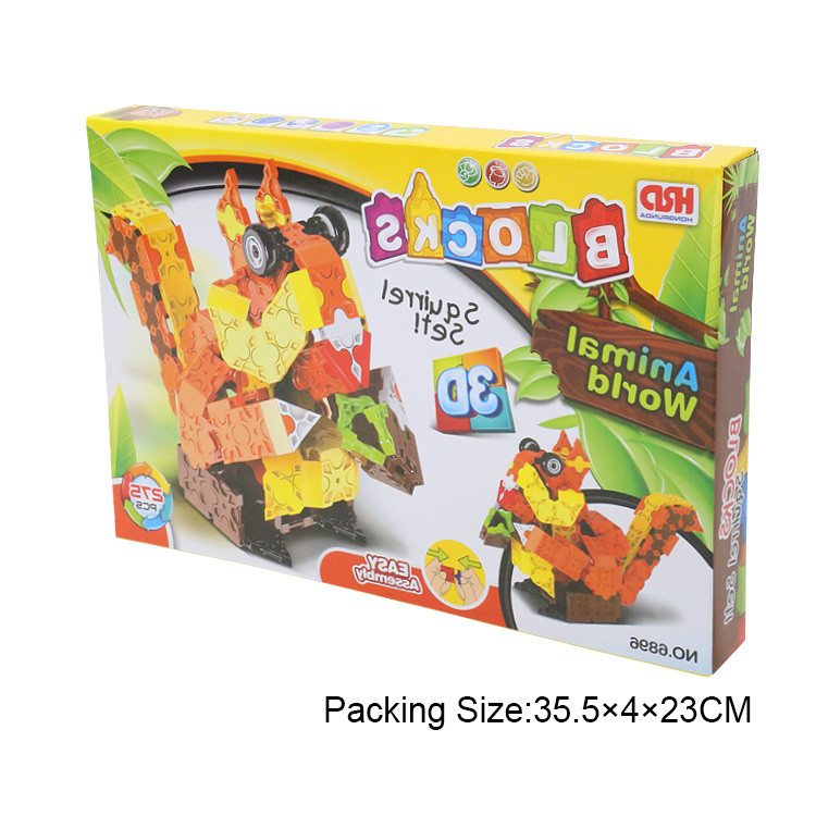 Educational plastic building blocks toys for kids