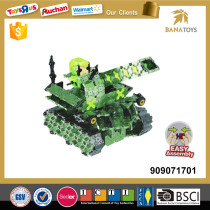 Educational military car toys 3d building model