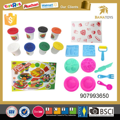 Children play dough biscuits color foam clay