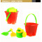 Plastic beach bucket set toy for summer