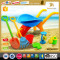 Funny summer beach toy set with trolley