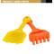 Kids plastic mold and spade shovel beach toy set