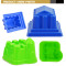 Colorful Plastic Castle Molds Sand Toy for Kids