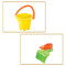 Security design sand bucket toy with shovel for kids