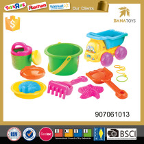 Popular carrying truck sand beach toys with 8 accessories