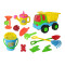 Summer play plastic sand toys set with 12 accessories