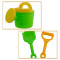 Colorful plastic kids shovels buckets beach toys set
