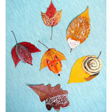 Fun Crafts Made With Autumn Leaves
