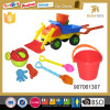 Kids toys play set sand transport truck with 6 accessories