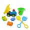 Colorful beach car toy beach bucket with spade for kids 2016