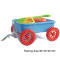 Child water toy beach trolley with bucket and shovel