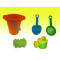 Child's favorite mini sand bucket with 4 tools