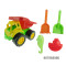 Plastic truck garden tool set with mold and shovel
