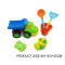 High Quality Plastic Beach Truck Toy with 6 Accessories