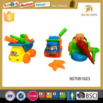 Hot selling sand beach car toy with shovels and molds