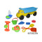 Children beach toys sand construction truck with tools