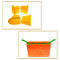 New arrival beach sand castle toys with 6pcs accessories