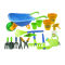 Happy garden toy beach trolley cart with tools