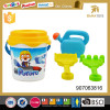 Sand filter beach bucket with shovels and water can