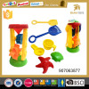 Colorful sand beach toys plastic bucket and scoop