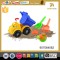 Preschool educational toys block car with plastic shovel