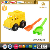 Educational preschool block car toy with spade shovel