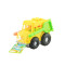 Educational preschool block car toy with spade shovel