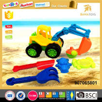 Funny excavator transportation truck beach toy set