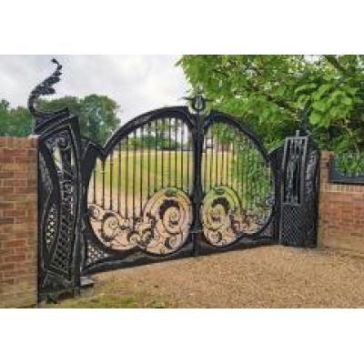 Decorative Wrought Iron Security Entrance Gates