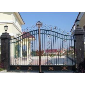 Powder Coating Wrought Iron Gate Designs Hot Sale