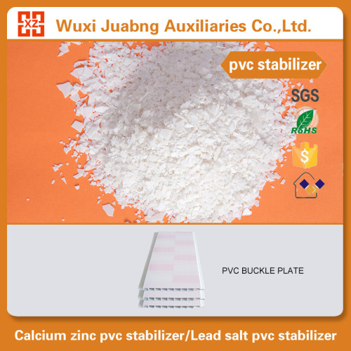 Petit flocon Pvc bois plastique Composite Ca / Zn stabilisateur pour plaque de Pvc