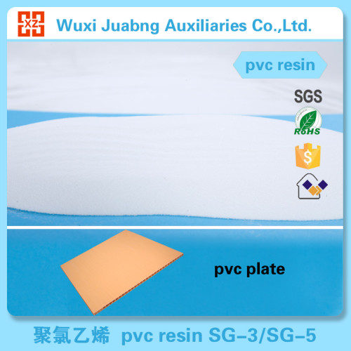 Calidad garantizada resina de PVC Sg5 K67 para PVC hebilla de placa