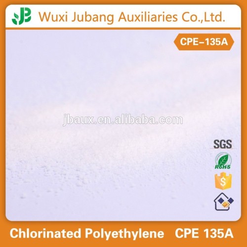 Eco-friendly química polietileno clorado agente auxiliar, polvo blanco agente químico
