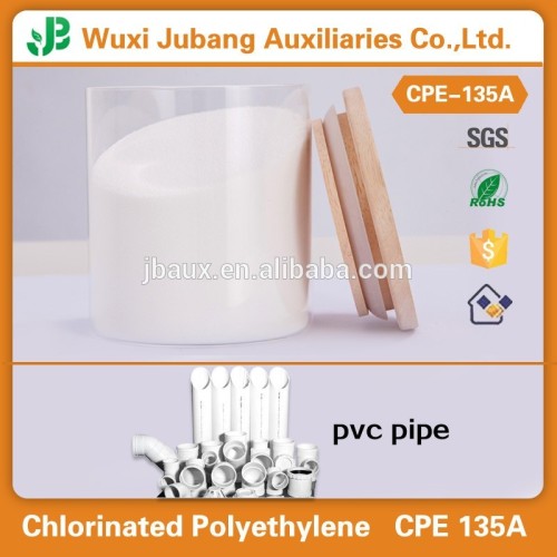 Chemical additives impact modifier CPE135A for PVC pipe,Window profiles and Panel