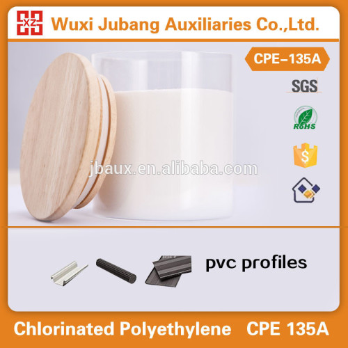 China química de polietileno clorado cpe  135 para o perfil do pvc